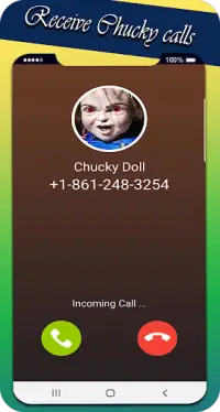 video call and chat simulator with scary doll Screen Shot 6