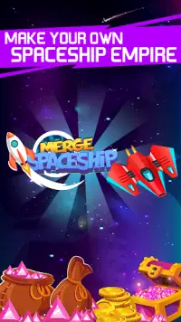 Merge Spaceship - Click and Idle Merge Game Screen Shot 3