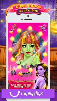 Princess Salon - Halloween Girl Makeup & Dress up Screen Shot 4
