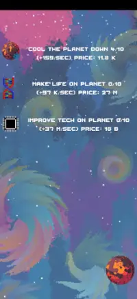 Idle Planet Manager Clicker Game Screen Shot 2