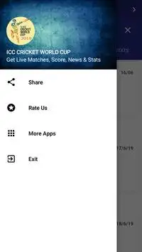 Cricket World Cup 2019 -Live Matches, Stats, Score Screen Shot 7