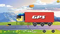 Vrachtwagens puzzel voor Kids Leren Spelen Screen Shot 5