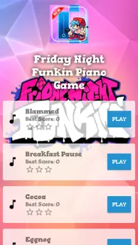 Friday night funkin piano game Screen Shot 0