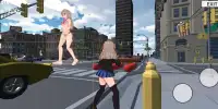 Titan City Attack : Anime Schoolgirl Fighter 3D Screen Shot 0