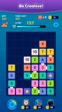 Merge Block: Number Merge Game Screen Shot 0