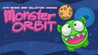 Monster Orbit Loves Cookies: Space Ping Pong Game Screen Shot 0