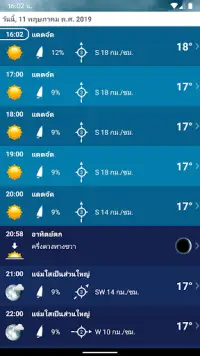 พยากรณ์อากาศ ประเทศไทย XL PRO Screen Shot 3