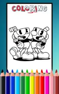 How To Color CupHead (Cup head Coloring Game) Screen Shot 1