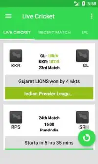 Live Cricket Score 2017 IPL Screen Shot 3