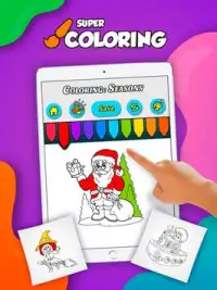 Super Coloring: Seasons for Kids and Family Screen Shot 4