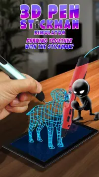 3D पेन स्टिकमैन सिम्युलेटर Screen Shot 1