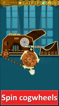 Steampunk Idle Spinner Factory Screen Shot 0