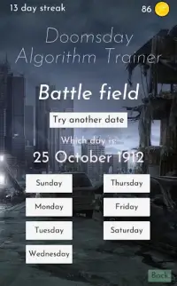 Doomsday Algorithm Brain Trainer Screen Shot 3