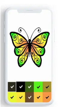 Butterfly Color By Number, butterfly coloring . Screen Shot 14