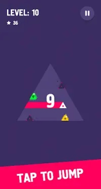 Triangle Jump Hero - Hyper casual arcade Screen Shot 0