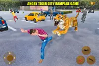 Angry Tiger City Attack: Wild Animal Fighting Game Screen Shot 5