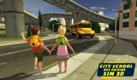 City School Bus-Fahren Sim 3D Screen Shot 9