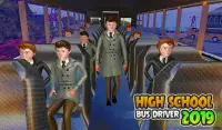 سائق حافلة المدرسة الثانوية 2019: لعبة أطفال مجاني Screen Shot 3