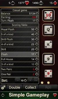 Poker Dice Challenge Screen Shot 1