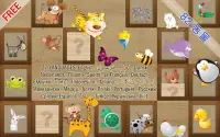 아이를위한 메모리 게임 - 동물 Screen Shot 0