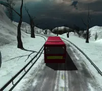 Bus Driving Snowy Mountains Screen Shot 1