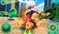 Transform Robot Flying Hero: Fire Hero Robot Games Screen Shot 4