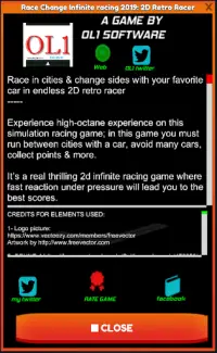 Infinite racing 2020: 2D Retro Racer Screen Shot 3