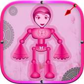 Pink Robo super power girl