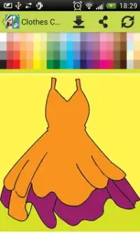 Ropa para colorear juego Screen Shot 6