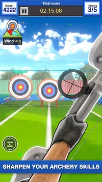 アーチェリーゲーム3D：弓と矢シューティングゲーム Screen Shot 9
