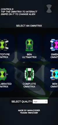 Omnitrix Simulator 3D | ¡Mira más de 10 aliens! Screen Shot 5