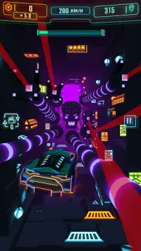 Neon Flytron: Cyberpunk Racer Screen Shot 2