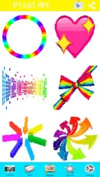 Coloring Rainbow Pixel Art Game Screen Shot 3