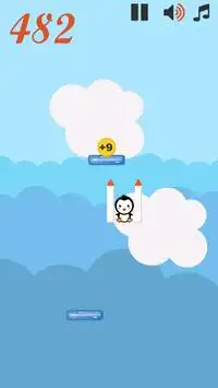 Baby Penguin Game: Sky Jump Screen Shot 3