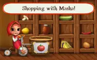 Masha Bear Grocery Shopping Games for Girls & Boys Screen Shot 10