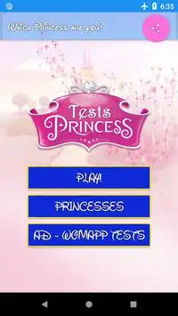 Princess Test. Which princess do you look like? Screen Shot 1