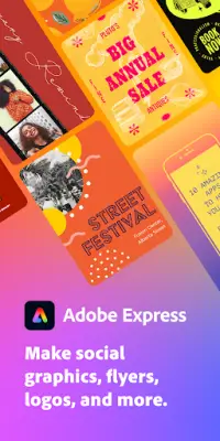 Adobe Express: Graphic Design Screen Shot 0