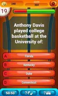 USA Basket-Ball Jeu De Quiz Screen Shot 1