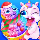 Unicorn Snow Cone - Rainbow Princess