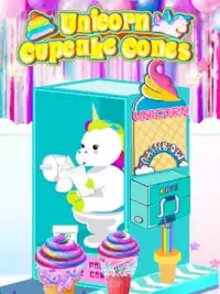 Unicorn Cupcake Cones - Cooking Games for Girls Screen Shot 0