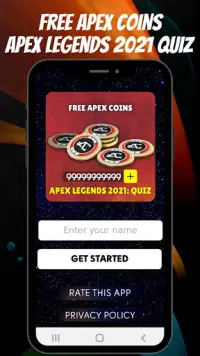 Quiz for Free Apex Coins - Apex Legends 2021 Screen Shot 0