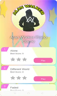 Alone Alan walker piano geme Screen Shot 0