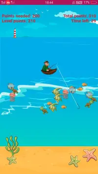 Funny fishing game - Fishing Hook Game Screen Shot 1