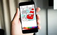 Coloring Cars McQueen Screen Shot 7