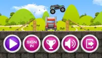 मॉन्स्टर ट्रक रेसिंग - कार्गो ड्राइविंग गेम Screen Shot 7