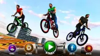 Rooftop Bicycle Stunt Rider 3D Screen Shot 14