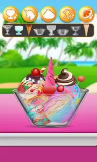 レインボーユニコーンアイスクリームメーカー！ファンタジー Screen Shot 3