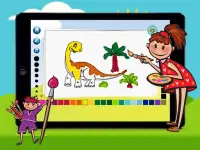 Пазлы и раскраски для детей-динозавров Screen Shot 7