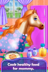 Mommy And Newborn Baby Horse Care Game Screen Shot 2