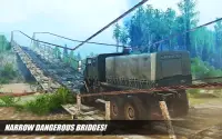 Camion dell'esercito alla guida di camionista sim Screen Shot 1